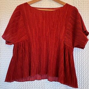 Madewell burnt orange top
